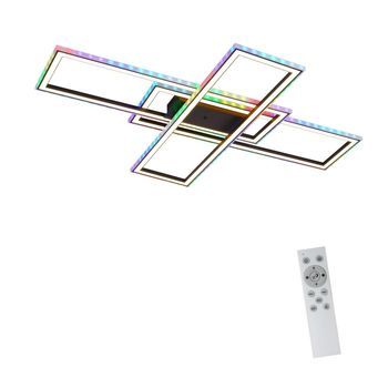 Lámpara De Techo Led Regulable Con Control Remoto, Gran Luz Rgb Que Cambia De Color, 50 W Para Dormitorio Zmh