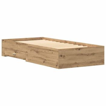 Estructura De Cama Con Cajones Roble Artisan 90 X 190 Cm