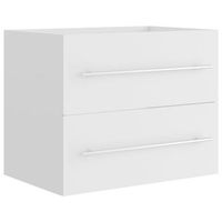 mueble de lavabo madera de ingenieria blanco 60x385x48 cm vidaxl
