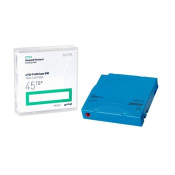 Cinta de datos HPE LTO-9 Ultrium 45TB RW cifrado AES-256 Azul