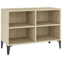 mueble de tv  muebles de salon con patas metal color roble sonoma 695x30x50 cm cfw57150