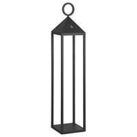 lampara de mesa aluminio antracita 67cm 22w rossini illuminazione
