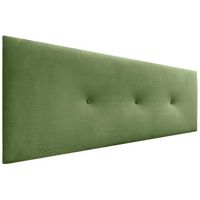 dhome cabecero de terciopelo liso con botones 150x50 camas 150160 - verde selva