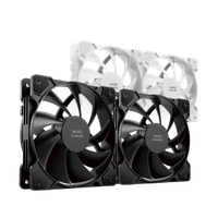 mars gaming mf-pwmx2 kit 2 ventiladores 120mm ultra silenciosos fdb 12db sistema anti-vibraciones sistema pwm pack ventiladores pc negro o blanco