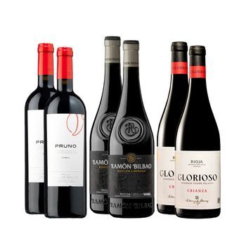 Pack 6 Botellas Gourmet Packs De Vinos España  450 Cl. 14.0º