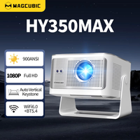 proyector portatil magcubic hy350max 900ansi android 14 con enfoque automatico compatible con 8k nativo 1080p wifi6 bt54 16g allwinner h726