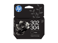 cartucho de tinta original - hp 302304 capacidad impresion 120 paginas negro