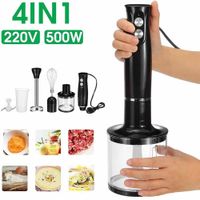 batidora de mano 4 en 1 de 500w procesador de alimentos electrico con control de 2 velocidades para huevoslechefrutasverduras utensilio de cocina apto para lavavajillas