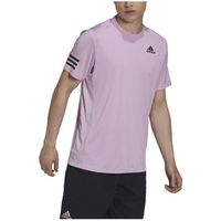adidas tops y camisetas t-shirt club tennis 3-stripes aeroready violet para hombre