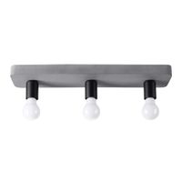 lampara de techo gris concreto alt 10 cm