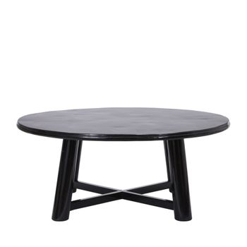 Mesa de centro de madera negra