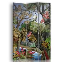 biombo lagarto en el rio- separador de ambientes 110x150cm