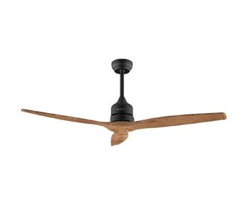 Cecotec ventilador de techo aero 5270 darkwood, motor dc 40w, diámetro 132 cm, 3 aspas, mando, temporizador