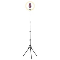 anillo de luz tnb 12 rgb 180 led tripode 160 cm negro