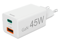 cargador movil - hama 00201993 usb-cusb-a universal 45w 220v blanco