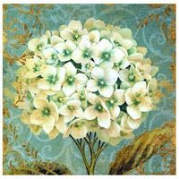 legendarte - cuadro lienzo impresion digital - hortensias - decoracion pared cm 90x90