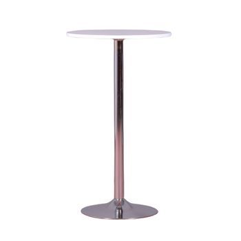 Mesa Alta De Diseño 60x60x103cm - Blanco