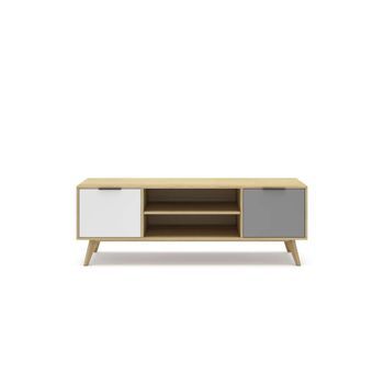 Mueble Para Televisión 2 Puertas Con Almacenamiento Funcional