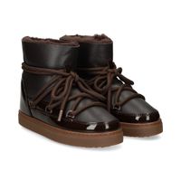 inuikii botines planos mujer - marron talla 39