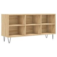 mueble de tv  mueble de salon  gabinete de tv madera de ingenieria roble sonoma 1035x30x50 cm