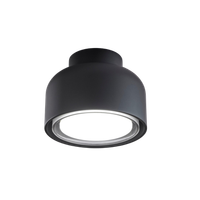 lampara de techo moderna bottone en aluminio negro 1xgx53
