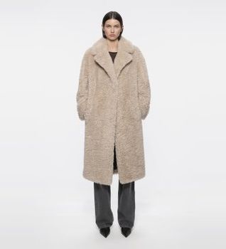 Stand Studio para mujer. 66747-9468 Abrigo Jazmin beige (36), Casual, Poliéster