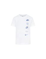 camiseta nike club badge nino blanco