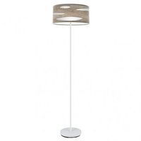 fabrilamp pie salon odra 1xe27 blanco madera gris 165x40x40 cm