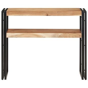 Mesa Consola | Mesa De Entrada | Mesa Auxiliar De Madera Maciza De Acacia 90x30x75 Cm