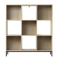 estanteria de almacenaje 9 estantes con patas de metal -