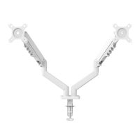 nilox soporte articulado para 2 monitores blanco