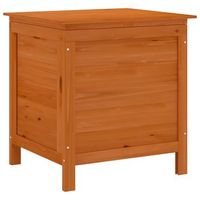 caja de almacenaje de jardin  arcon de jardin  baul jardin madera maciza abeto marron 50x49x565 cm