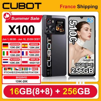 Cubot X100 Android 15 Dimensity 7025 5G Smartphone 6,88