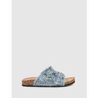 kamome trends sandalias sandalia ceron azul para mujer