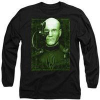 star trek camiseta manga larga locutus of borg para mujer