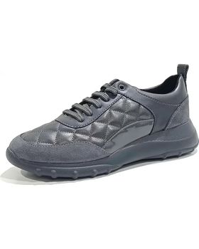 de GEOX SNEAKERS DE CORDONERAS DE PIEL Y SINTETICO CON SUELA DE GO GREY