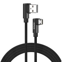 cable usb savio cl-161 micro usb 1m trenzado 90 grados carga rapida