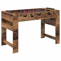 mesa de futbolin madera vieja 125 x 605 x 80 cm vidaxl