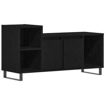 Gabinete De Tv Roble Negro 100 X 35 X 55 Cm