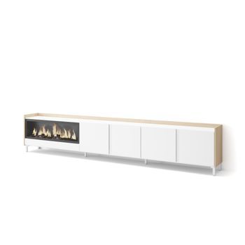 Mueble Tv, Televisión, Muebles De Salón, Almacenaje, 315x61x35 Cm, Para Tv Hasta 80