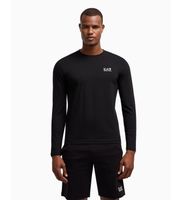 ea7 para hombre 8npt28pjvqz camiseta de manga larga de algodon core identity negro l casual