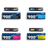 original multipack brother mfc-l9550cdwt printer toner cartridges 4 pack -tn900bk