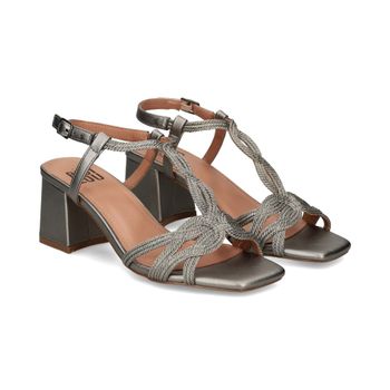 Bibi Lou Sandalias Con Tacón Mujer - Plata Talla 41