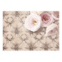 papel pintado 3d - romantic beige 300x210 cm