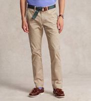 polo ralph lauren para hombre 710778778001 pantalon chino elastico slim fit lavado beige 3434 casual algodon