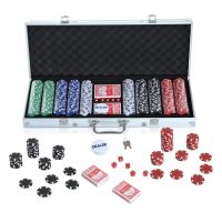 homcom maletin de poker profesional 500 fichas