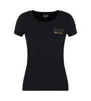 ea7 para mujer 8ntt65tjdqz camiseta train evolution negro l casual algodon manga corta