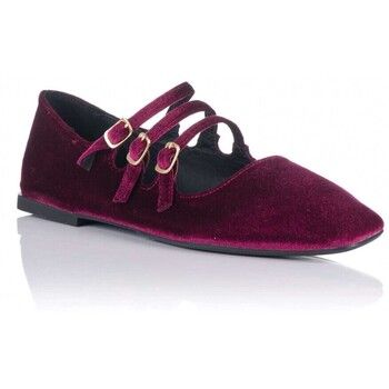 Top 3 Shoes Bailarinas Velvet Merceditas con hebillas para mujer