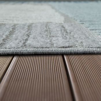 Alfombras de interior y exterior Stylo azul 120 cm redondo