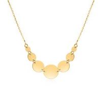9 quilates cadena de oro para mujer grabable